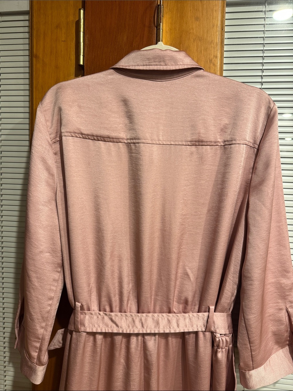 INC International Concepts Dusty Pink Utility Jumpsuit with Belt - Picture 12 of 12